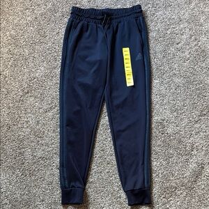 Adidas Blue Jogger Sweatpants Elastic Cuffs